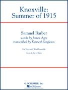 KNOXVILLE: SUMMER OF 1915 - Parts & Score