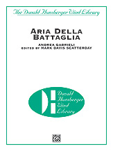 ARIA DELLA BATTAGLIA - Score only