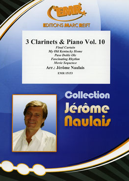 3 CLARINETS & PIANO VOL. 10, EMR Clarinet