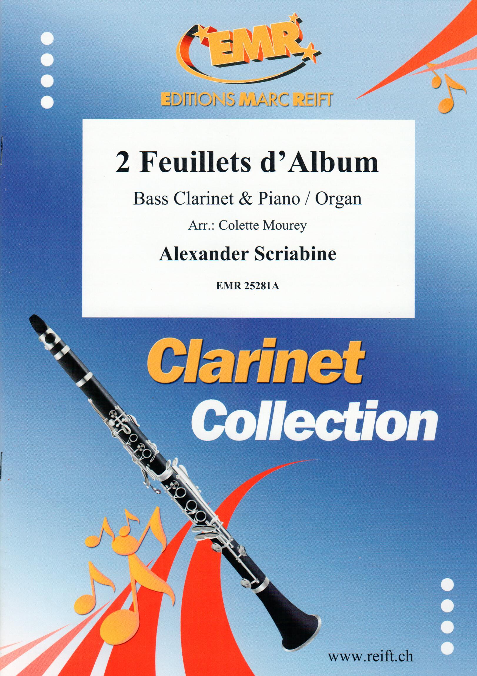 2 FEUILLETS D'ALBUM, EMR Clarinet