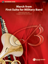 MARCH FROM FIRST SUITE FOR MILITARY BAND - Parts & Score