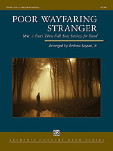 POOR WAYFARING STRANGER - Score only